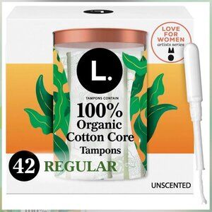 L. Organic Cotton Full Size Refill Tampons - Regular - 42ct